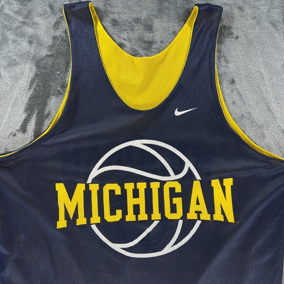 Nike Basketball Jersey Men XL Vintage USA University Michigan Wolverines Webber - Picture 3 of 10